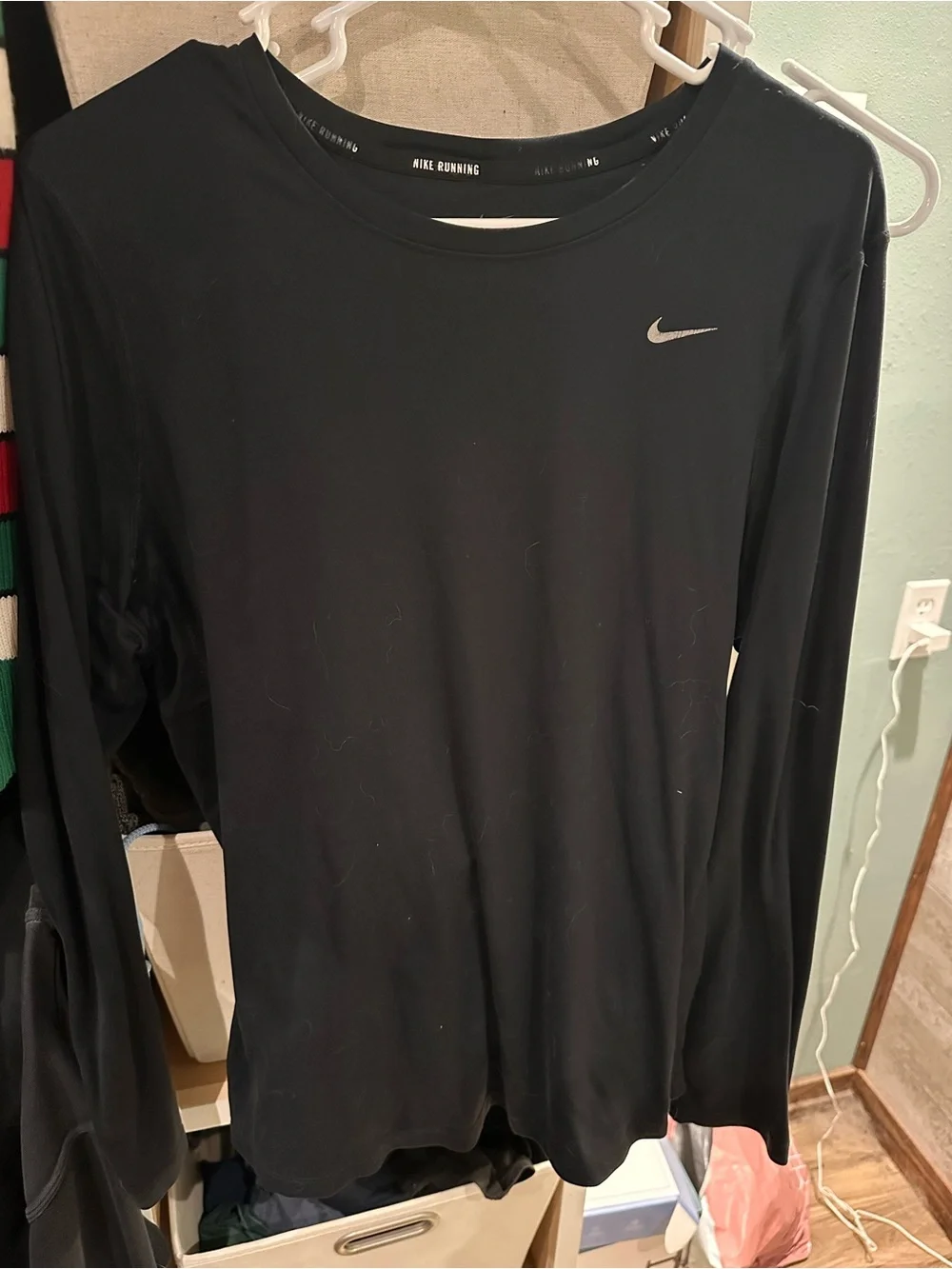Nike Black Dri-FIT Long Sleeve Running Shirt